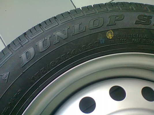 ยางอะไหล่ติดรถยนต์ DULNLOP