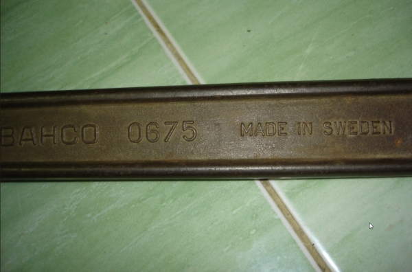 ขายประแจเลื่อน BAHCO 18" MADE IN SWEDEN รุ่นเก่า