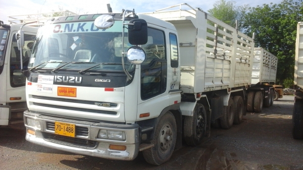 ขายรถ24ล้อGIGAดั้มแม่ยาว6.80.มลูกยาว6.50.ม3เพลาเครือง360