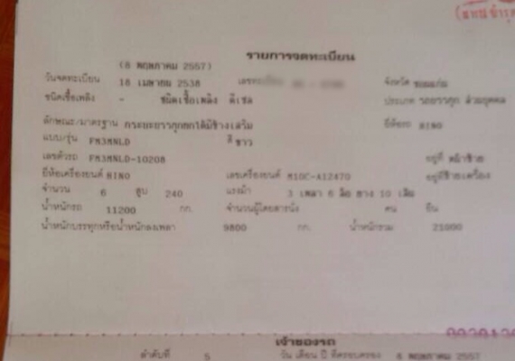 ขายรถบรรทุกสิบล้อดัมพ์ HINO 3M เครื่องเดิม 240 แรง 2 เพลา เกียร์เดิม ปี 38 กระบะดัมพ์สามมิต