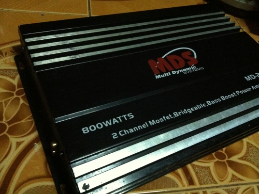 ขายแอมป์ MDS รุ่น MD-20/195 (2ch) 800w ใช้ได้ปกติขายถูกๆ 1000.-