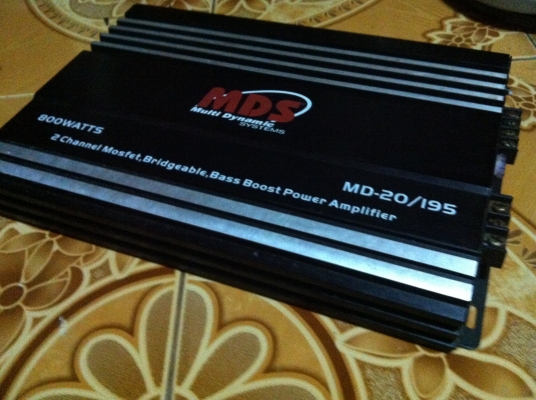 ขายแอมป์ MDS รุ่น MD-20/195 (2ch) 800w ใช้ได้ปกติขายถูกๆ 1000.- ขายแอมป์ MDS รุ่น MD-20/195 (2ch) 800w ใช้ได้ปกติขายถูกๆ 1000.-