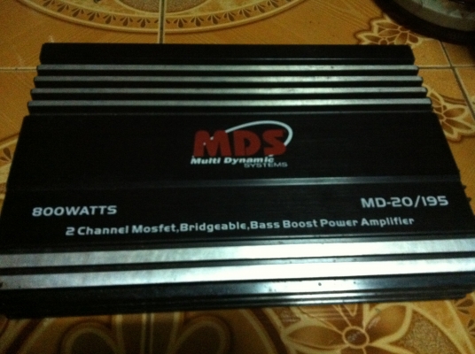 ขายแอมป์ MDS รุ่น MD-20/195 (2ch) 800w ใช้ได้ปกติขายถูกๆ 1000.- ขายแอมป์ MDS รุ่น MD-20/195 (2ch) 800w ใช้ได้ปกติขายถูกๆ 1000.-