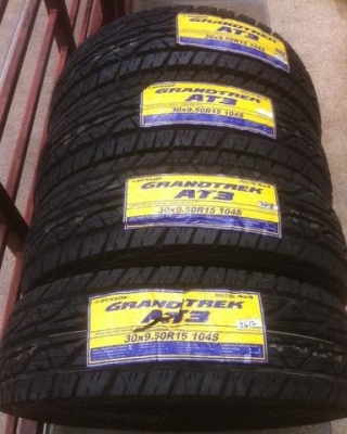 ยางใหม่ Dunlop 30 9.5 R15