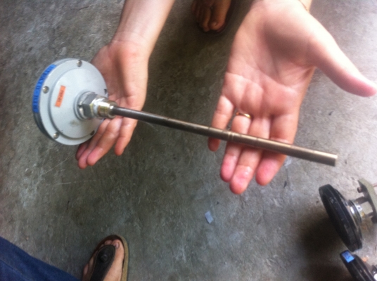 หัววัดแสดงอุณหภูมิ 0-300 C แบบเข็มไม่ต้องใข้ไฟฟ้าก้านต่อยาวประมาณ 30 ซม.