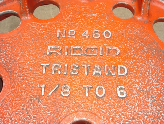 ขายปากกาจับท่อแบบโซ่พร้อมขาตั้ง, RIDGID รุ่น 460 และมีที่ดัดท่อถึง 3 ขนาด