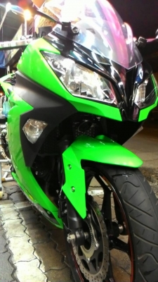 ขาย kawasaki ninja 300 ABS 2014 สีเขียว