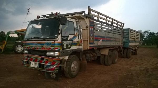ขายรถพ่วง แม่ดั้ม-ลูกไม่ดั้ม HINO FM3M เครื่องเดิม M10C 240 แรงม้า เกียร์เดิม สโลว์เดิม คัสซีสวยจัดตลอดเส้น ยางเต็มทั้ง 18 เส้น ทะเบียนพร้อมโอนครับ