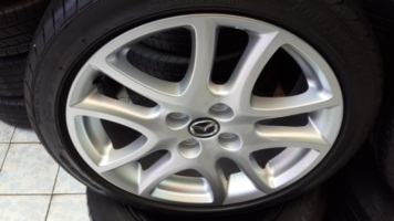 ขายล้อแม็ก Mazda2 Top16 ยาง195/45/16  DUNLOP  ปี 12