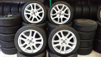 ขายล้อแม็ก Mazda2 Top16 ยาง195/45/16  DUNLOP  ปี 12