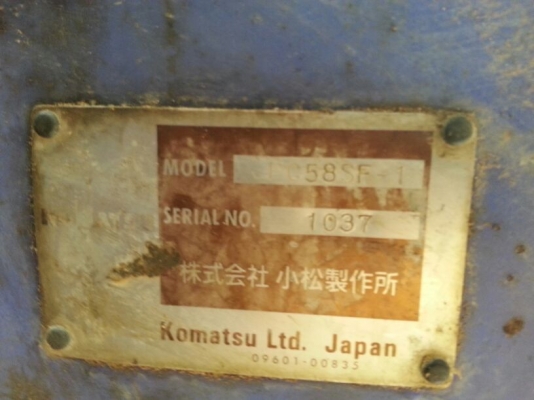 รถแบคโฮ KOMATSU  58 - SF  รุ่น 7.  ( รถเช็คนอก. )     สนใจติดต่อ  081 - 6079515