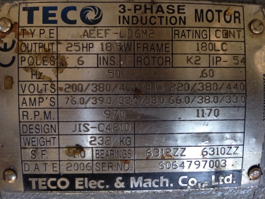 ขายปั้มน้ำมันไฮโดรลิค พร้อมมอเตอร์ 25HP. 380V 950RPM. สภาพสวย พร้อมใช้งาน มี 2 ชุดครับ ขายปั้มน้ำมันไฮโดรลิค พร้อมมอเตอร์ 25HP. 380V 950RPM. สภาพสวย พร้อมใช้งาน มี 2 ชุดครับ