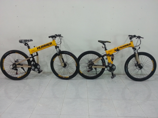 จำหน่ายจักรยานพับได้ HUMMER X แบบมีโช๊คหน้า-หลัง มีของเลย พร้อมส่งทุกจังหวัด จำหน่ายจักรยานพับได้ HUMMER X แบบมีโช๊คหน้า-หลัง มีของเลย พร้อมส่งทุกจังหวัด