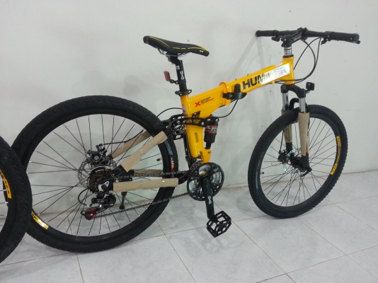 จำหน่ายจักรยานพับได้ HUMMER X แบบมีโช๊คหน้า-หลัง มีของเลย พร้อมส่งทุกจังหวัด จำหน่ายจักรยานพับได้ HUMMER X แบบมีโช๊คหน้า-หลัง มีของเลย พร้อมส่งทุกจังหวัด