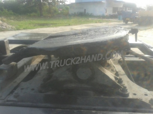 ขายยกชุด รถบรรทุกหัวลาก 10 ล้อ MITSUBISHI FUSO FN527 SR 220 แรงม้า ปีจดทะเบียน 2545 + หางเทเลอร์พื้นเรียบ อู่พนัส ยาว 12 เมตร 2 เพลา