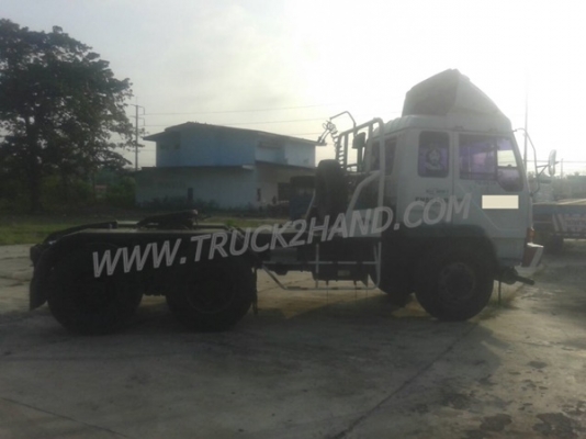 ขายยกชุด รถบรรทุกหัวลาก 10 ล้อ MITSUBISHI FUSO FN527 SR 220 แรงม้า ปีจดทะเบียน 2545 + หางเทเลอร์พื้นเรียบ อู่พนัส ยาว 12 เมตร 2 เพลา