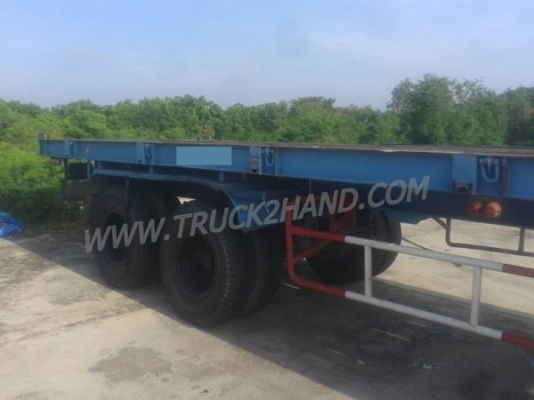 ขายยกชุด รถบรรทุกหัวลาก 10 ล้อ MITSUBISHI FUSO FN527 SR 220 แรงม้า ปีจดทะเบียน 2545 + หางเทเลอร์พื้นเรียบ อู่พนัส ยาว 12 เมตร 2 เพลา