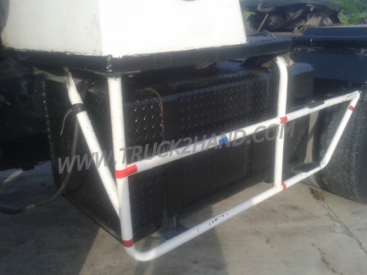 ขายยกชุด รถบรรทุกหัวลาก 10 ล้อ MITSUBISHI FUSO FN527 SR 220 แรงม้า ปีจดทะเบียน 2545 + หางเทเลอร์พื้นเรียบ อู่พนัส ยาว 12 เมตร 2 เพลา