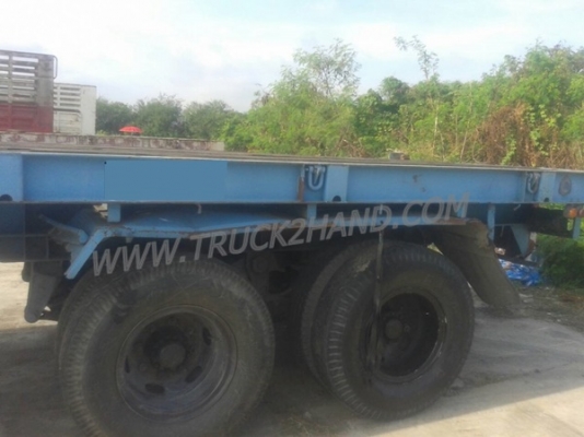 ขายยกชุด รถบรรทุกหัวลาก 10 ล้อ MITSUBISHI FUSO FN527 SR 220 แรงม้า ปีจดทะเบียน 2545 + หางเทเลอร์พื้นเรียบ อู่พนัส ยาว 12 เมตร 2 เพลา
