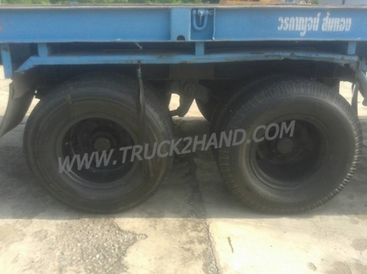ขายยกชุด รถบรรทุกหัวลาก 10 ล้อ MITSUBISHI FUSO FN527 SR 220 แรงม้า ปีจดทะเบียน 2545 + หางเทเลอร์พื้นเรียบ อู่พนัส ยาว 12 เมตร 2 เพลา