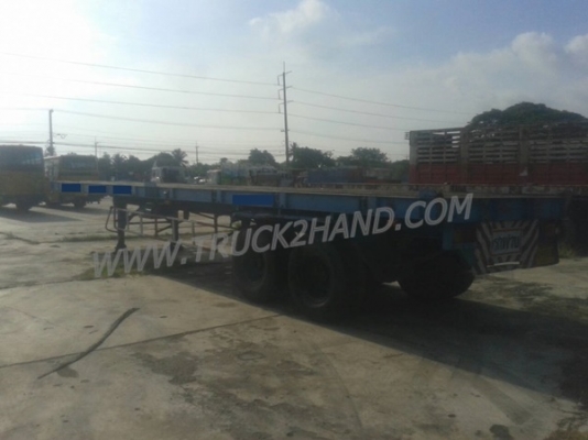 ขายยกชุด รถบรรทุกหัวลาก 10 ล้อ MITSUBISHI FUSO FN527 SR 220 แรงม้า ปีจดทะเบียน 2545 + หางเทเลอร์พื้นเรียบ อู่พนัส ยาว 12 เมตร 2 เพลา