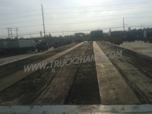 ขายยกชุด รถบรรทุกหัวลาก 10 ล้อ MITSUBISHI FUSO FN527 SR 220 แรงม้า ปีจดทะเบียน 2545 + หางเทเลอร์พื้นเรียบ อู่พนัส ยาว 12 เมตร 2 เพลา