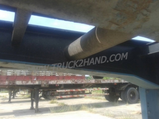 ขายยกชุด รถบรรทุกหัวลาก 10 ล้อ MITSUBISHI FUSO FN527 SR 220 แรงม้า ปีจดทะเบียน 2545 + หางเทเลอร์พื้นเรียบ อู่พนัส ยาว 12 เมตร 2 เพลา