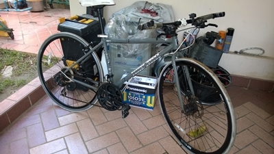 จักรยานทัวว์ริ่งได้พับได้ยอดนิยมของญี่ปุ่นdoppelganger due824ล้อ28นิ้วดิสก์หน้าใหม่หมื่นกว่าเก่าญี่ปุ่นของพึ่งมาขายครึ่งราคาครับ