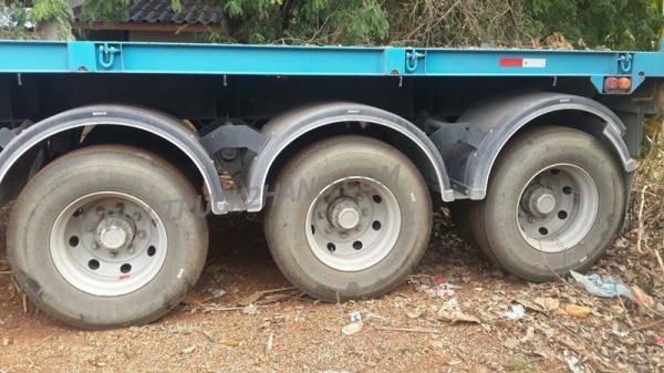 หางพื้นเรียบ 3 เพลาแท้ ปี 57 หางจอดไม่ใด้ใช้งาน งานเรเดียลใหม่12เส้น