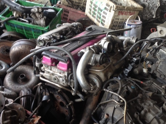 เครื่อง 1JZ-GTE 2500 cc Twin Turbo 280 Hp เฉพาะตัวเครื่อง สภาพดี ใช้งานอยู่ ยกลงเพราะวาง V8 (3UZ-FE) ขาย 45000 คุยกันได้ โทร 096 2523880