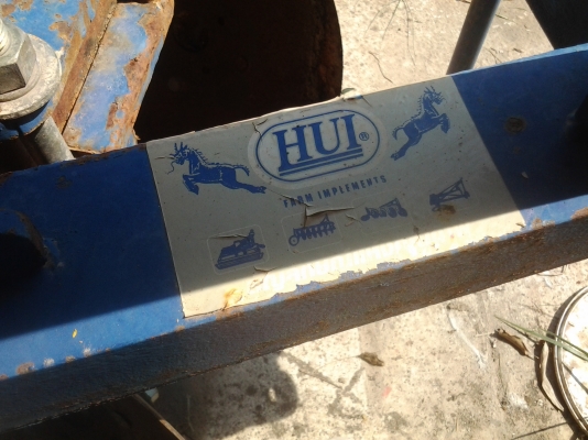 ขายตามสภาพพาน3ใบ18นิ้วติดกับรถไถคูโบต้า26แรงยีห้อHUI