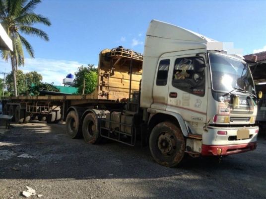 ขายรถสิบล้อหัวลาก Isuzu Dace 320 ยูโรทู แม็คโหลด หัว +หางพื้นเรียบ
