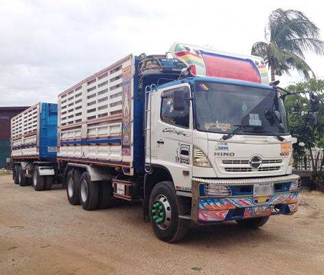 ขายรถพ่วง22ล้อ HINO MEGA ซีรีส์500 344แรง HiSpeed ปี55 เบรคแห้ง ดัมพ์เสรีชัย คอกเกษตร สภาพเดิม
