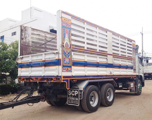 ขายรถพ่วง22ล้อ HINO MEGA ซีรีส์500 344แรง HiSpeed ปี55 เบรคแห้ง ดัมพ์เสรีชัย คอกเกษตร สภาพเดิม