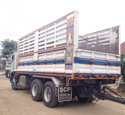 ขายรถพ่วง22ล้อ HINO MEGA ซีรีส์500 344แรง HiSpeed ปี55 เบรคแห้ง ดัมพ์เสรีชัย คอกเกษตร สภาพเดิม