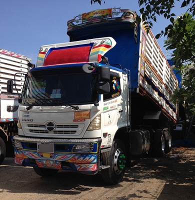 ขายรถพ่วง22ล้อ HINO MEGA ซีรีส์500 344แรง HiSpeed ปี55 เบรคแห้ง ดัมพ์เสรีชัย คอกเกษตร สภาพเดิม