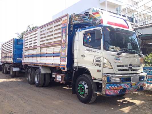 ขายรถพ่วง22ล้อ HINO MEGA ซีรีส์500 344แรง HiSpeed ปี55 เบรคแห้ง ดัมพ์เสรีชัย คอกเกษตร สภาพเดิม