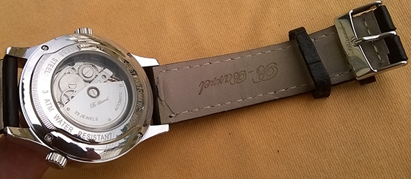 นาฬิกา B-Barrel–Auto (japan movt) ๗เข็ม หน้าดำ เข็มพรายน้ำ เรือน stainless นาฬิกา B-Barrel–Auto (japan movt) ๗เข็ม หน้าดำ เข็มพรายน้ำ เรือน stainless