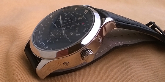 นาฬิกา B-Barrel–Auto (japan movt) ๗เข็ม หน้าดำ เข็มพรายน้ำ เรือน stainless นาฬิกา B-Barrel–Auto (japan movt) ๗เข็ม หน้าดำ เข็มพรายน้ำ เรือน stainless