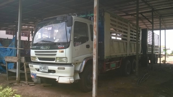 ขายรถพ่วง แม่-ลูกดั้ม ISUZU DECA 320 Maxload ปี 50 คัสซีสวยตลอดเส้น เครื่องเดิม เกียร์เดิม ลูก 3 คาน 7 เมตร ทะเบียนพร้อมโอน ราคาต่อรองได้ครับ