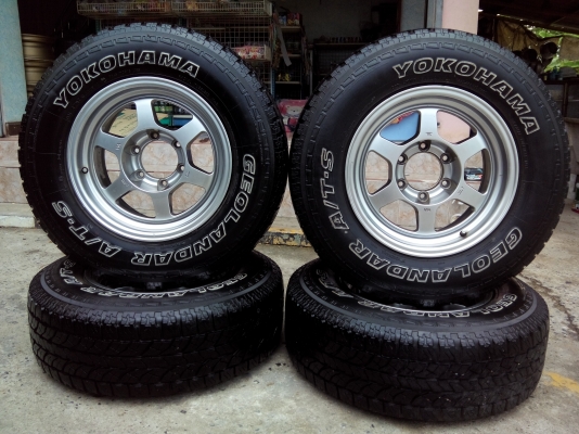 Te 16/8ออฟ0 ล้อเดิมไม่มีซ่อม พร้อมยาง Yokohama245-70-16 ปี 11ดอกลึกๆใช้ กันยาวๆ ขาย 12800 ดูของได้ที่ คลอง2 คลองหลวง ซ.บงกช11 โทร 0898128457 จัดส่งทั่วประเทศ &mdash; กับ นุ่นเอง ทำเป็นลืมได้งัย ที่ คลองหลวงคลองสองซอยบงกช11