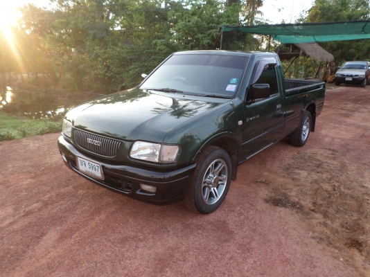 ขายรถกระบะ ISUZU DRAGONEYE ตอนเดียว ปี2002  รถบ้านแท้เครื่องแน่นแรงดี ประหยัดน้ำมันสุดๆครัชซี่เดิมสวยไม่มีผุช่วงล่างแน่นปึก สีเขียวสวยๆ....เอกสารพร้อมโอนภาษีเต็ม กพ. ปี59 แอร์เย็นจัด+ชีดีMP3+USB +ล้อแม๊ค+ยางดี4เส้น+แม๊กไลเนอ+แบตเตอร์รี่ใหม่ รถสภาพพร้อมใช้