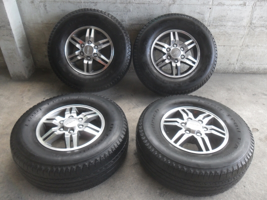 ล้อแม็ก 16นิ้ว 6รู อีซูสุ พร้อมยาง สวยๆ 4 ล้อ ราคา 7900 บาท