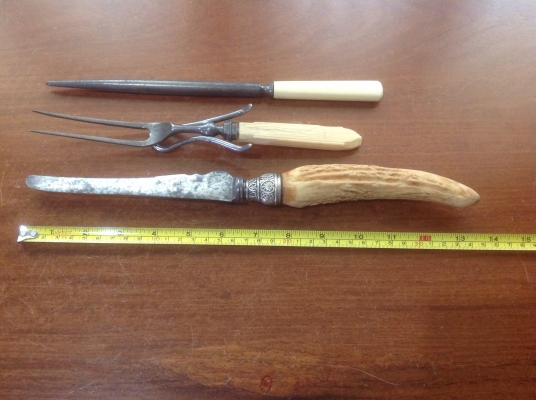 ขายชุดมีด Vintage U.S.A. ด้ามจับทำจากเขาสัตว์