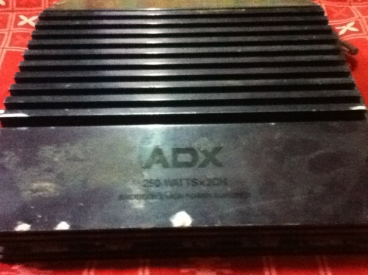 ขายแอมป์ ADX 250 WATTS x 2CH ตัวหนังสือจางแต่เสียงดีขายถูกๆ900.-