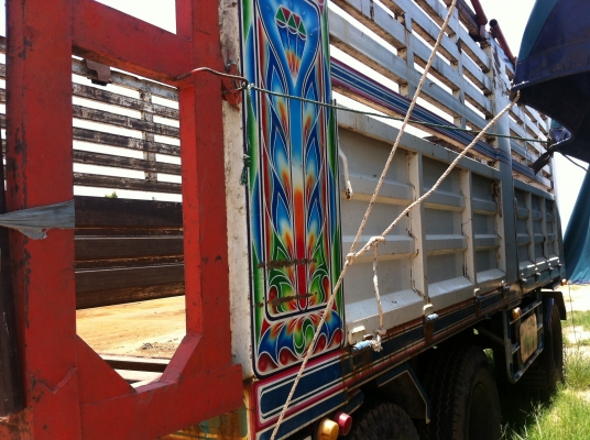 ขาย HINO 3M วางเครื่อง PO9C สองเพลาดั๊ม กระบะเนียม