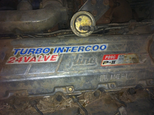 ขาย HINO 3M วางเครื่อง PO9C สองเพลาดั๊ม กระบะเนียม