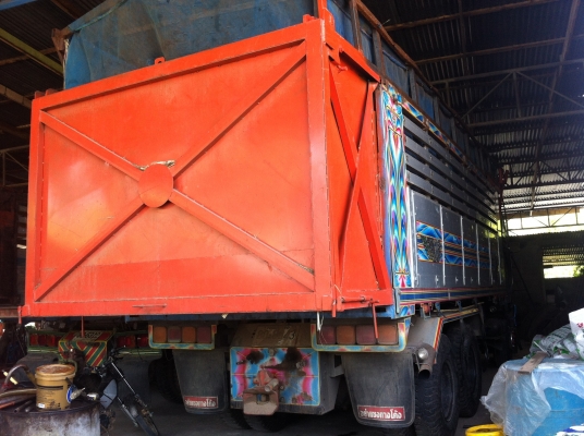 ขาย HINO 3M วางเครื่อง PO9C สองเพลาดั๊ม กระบะเนียม