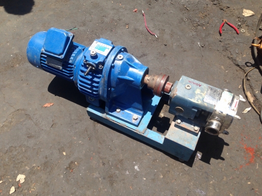 ขายเกียร์ปั้มสแตนเลส พร้อมมอเตอร์เกียร์แบบปรับรอบ ขนาด 2HP. 380V ใช้ในอุตสาหกรรมอาหาร สภาพสวย พร้อมใช้งาน