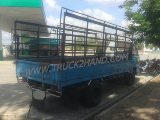 รถบรรทุก 6 ล้อ กระบะรั้ว ISUZU NKR  เครื่อง 4BE1 110 แรงม้า 4 สูบ รถปีจดทะเบียน 2534